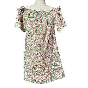 Tahari A. Levine Tent Shift Pink & Green Size 10